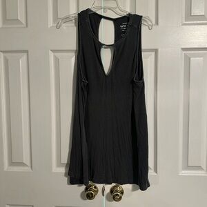 Grey Keyhole Tank top